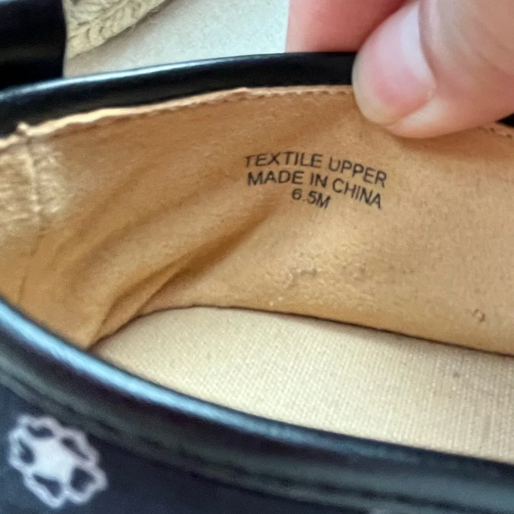 Talbots Izzy Sateen Black‎ Bandana Festival Espadrilles Sz. 6.5